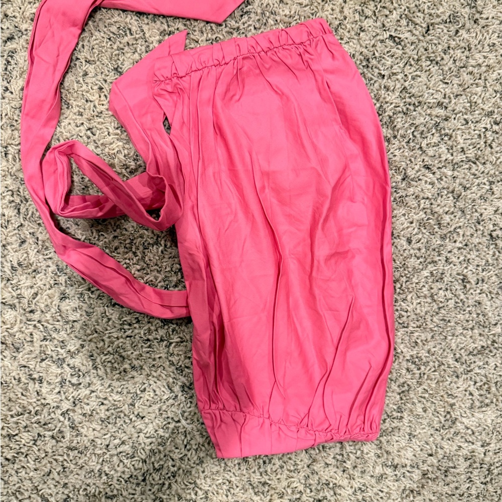 Reformation Bright Pink tub top